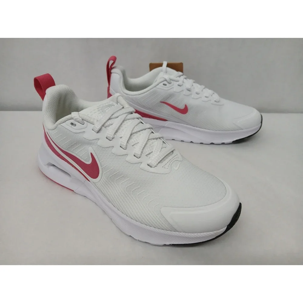 Nike Women's Air Max Nuaxis Running Shoes‎ HF1233-100 White Aster Pink Sz 10